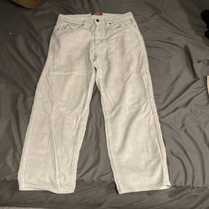 Gray corduroy pants
